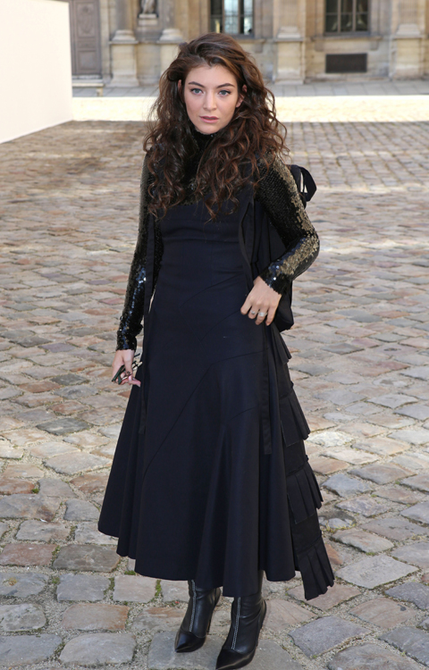 PARIS ready to wear fashion show in Christian Dior Singer Lorde
