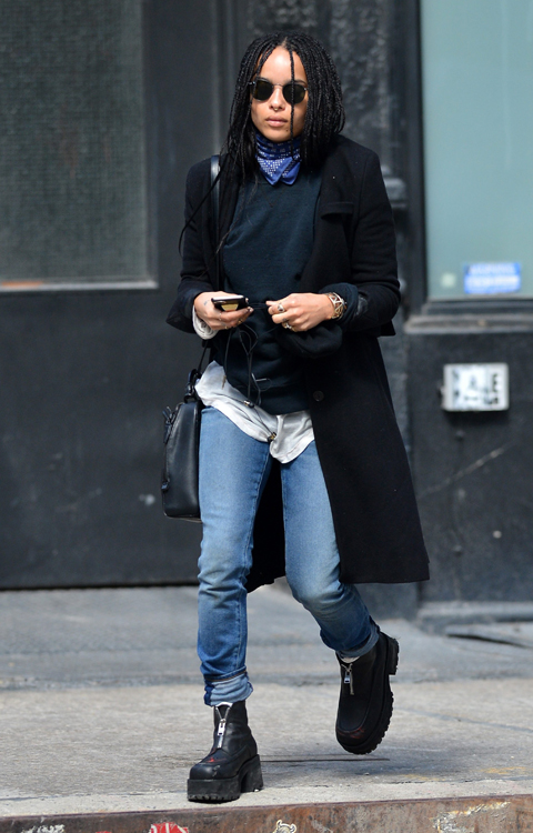 Zoe Kravitz seen out and about in SoHo, NYC