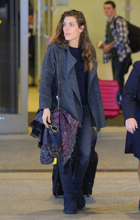 The lovely Charlotte Casiraghi arrives in Los Angeles